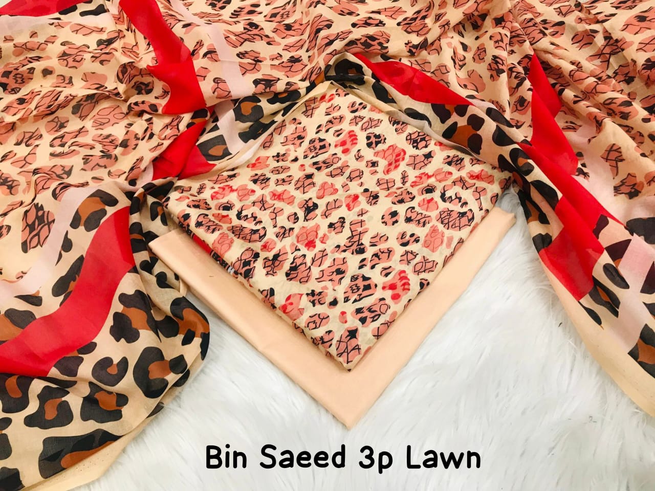 Bin Saeed Mix Brand Lawn 3-Piece – Premium Printed Collection