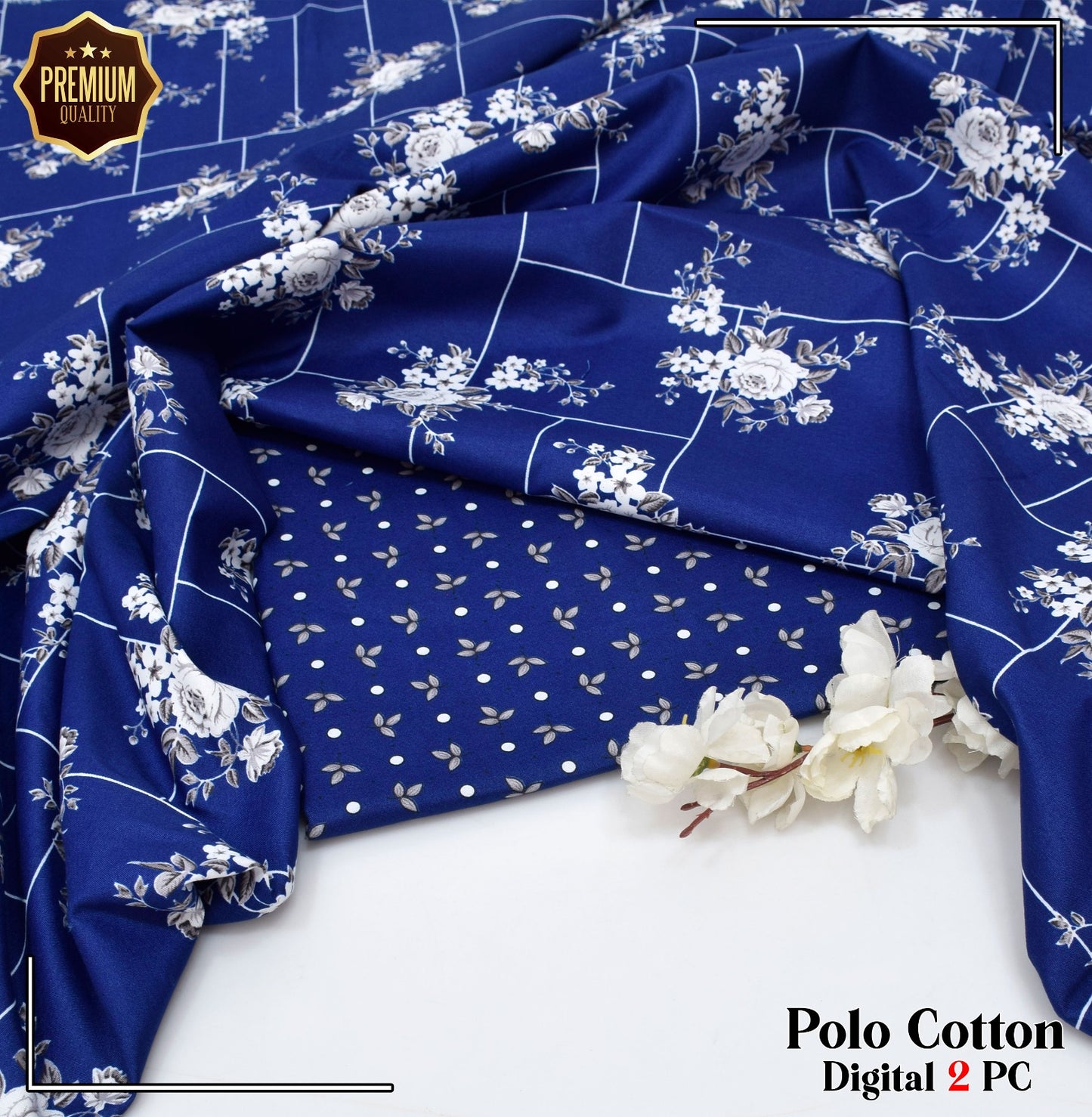 Floral Prints 2-Piece Digital Collection 2025 – Micro Polo Cotton Shirt & Trouser