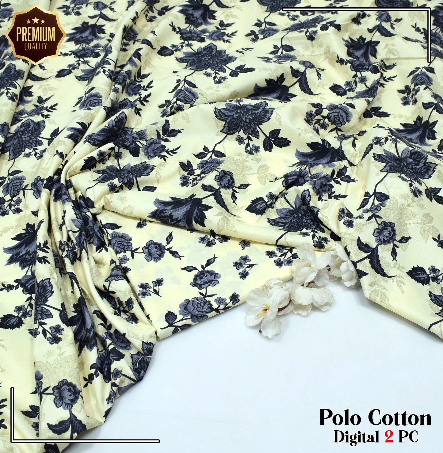 Floral Prints 2-Piece Digital Collection 2025 – Micro Polo Cotton Shirt & Trouser