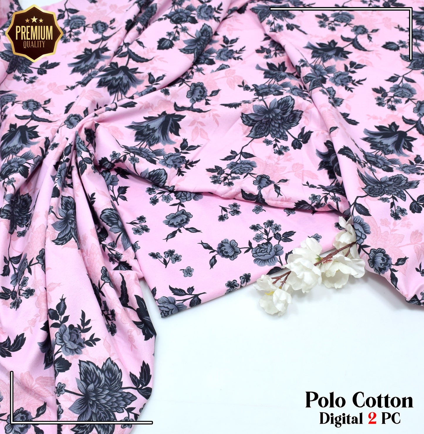 Floral Prints 2-Piece Digital Collection 2025 – Micro Polo Cotton Shirt & Trouser