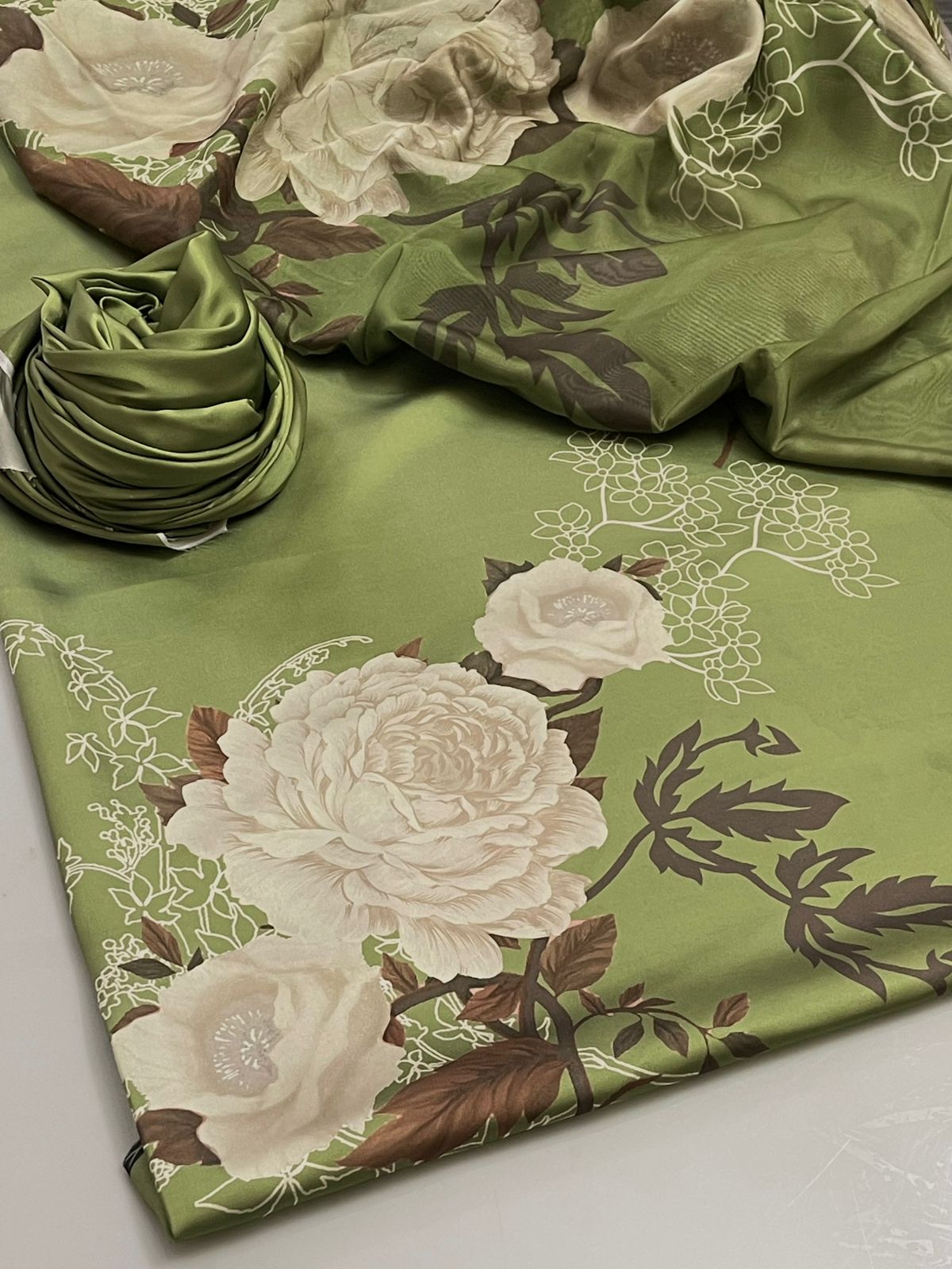 Premium Lulusar Shamose Silk 3-Piece Digital Printed Suit 2025