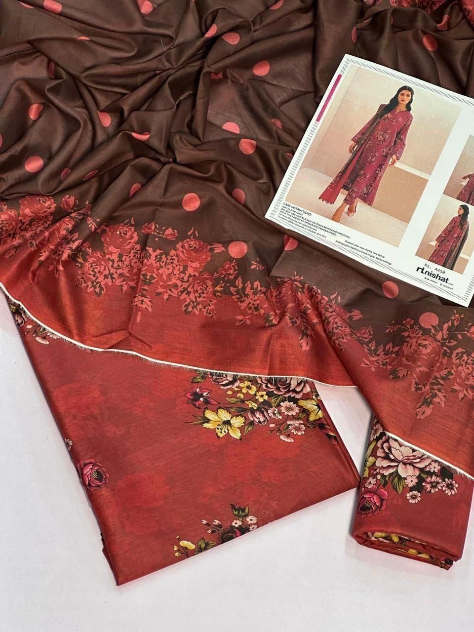 Digital Printed 3-Piece Summer Collection | Premium Lawn with Voil Dupatta