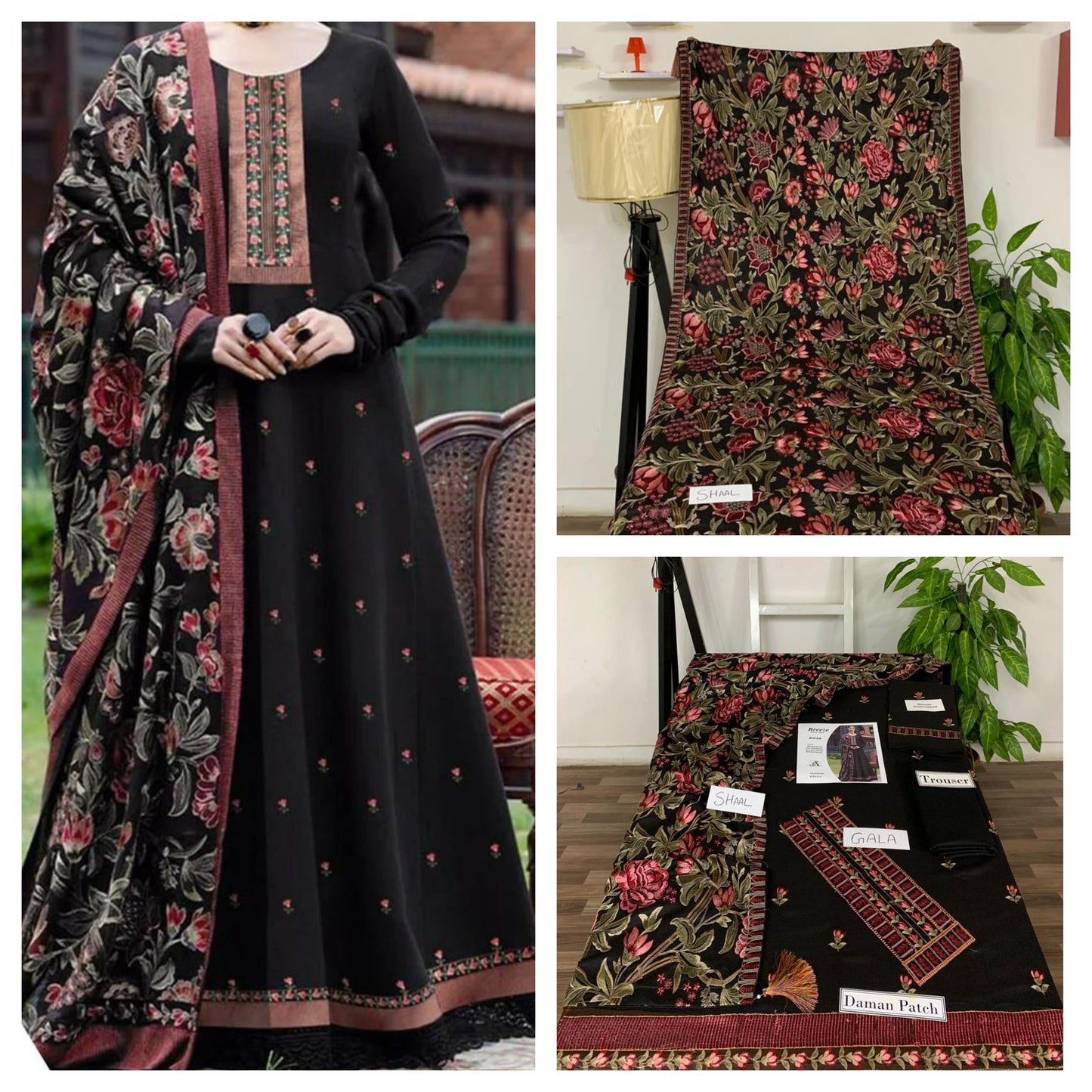 Winter Collection 2025 | Premium Fancy Dhanak Embroidered Suit β 3 Piece | Luxury Shawl Set