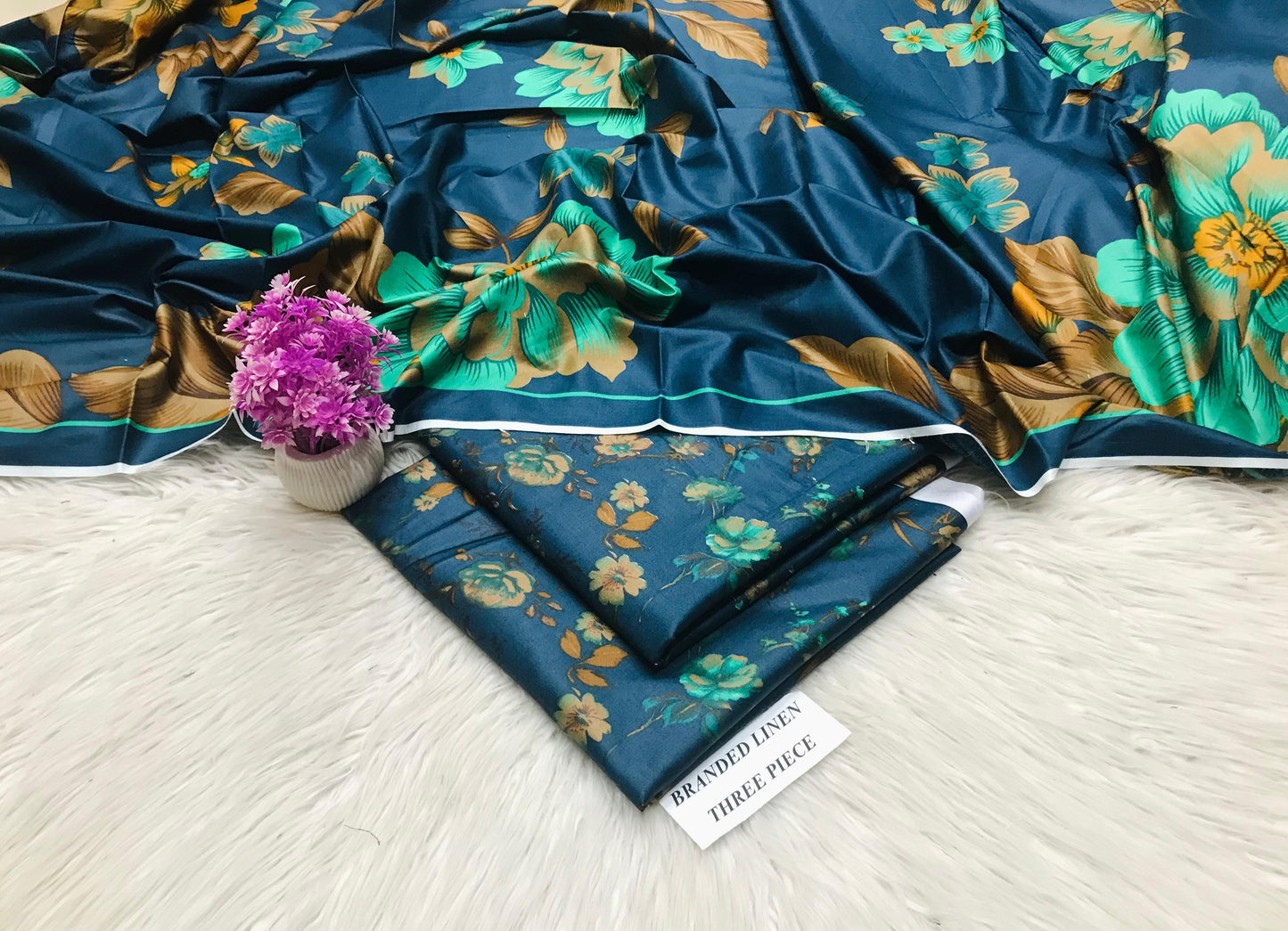 Linen Collection – 3PC Premium Suit | Maria B, Iznik, Baroque, Charizma | Waffaa Store