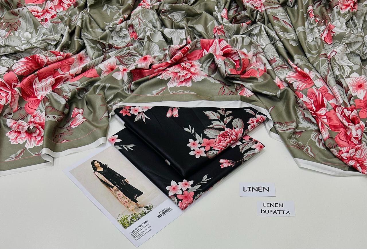 Linen Collection – 3PC Premium Suit | Maria B, Iznik, Baroque, Charizma | Waffaa Store