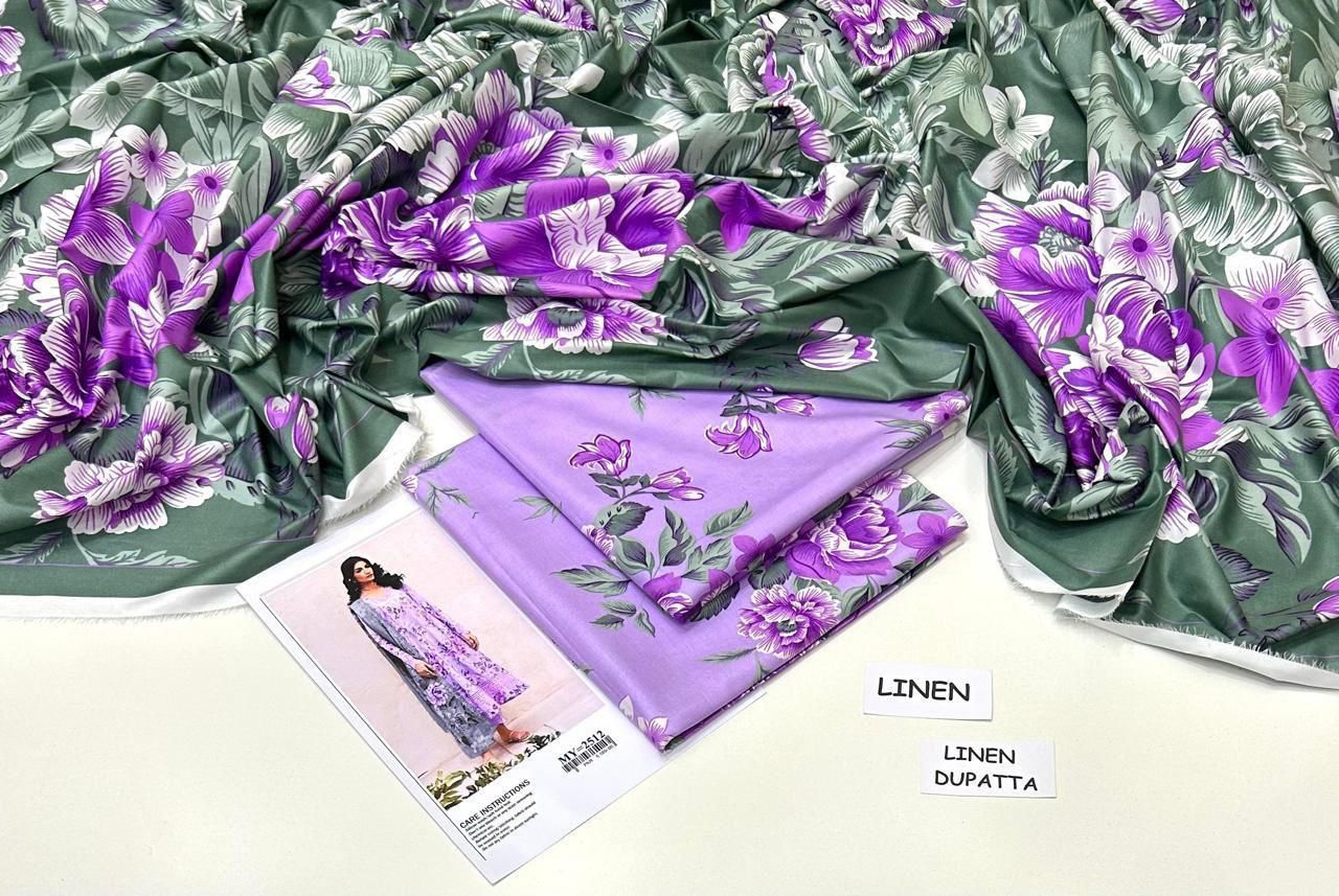 Linen Collection – 3PC Premium Suit | Maria B, Iznik, Baroque, Charizma | Waffaa Store