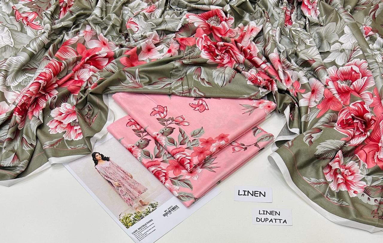 Linen Collection – 3PC Premium Suit | Maria B, Iznik, Baroque, Charizma | Waffaa Store