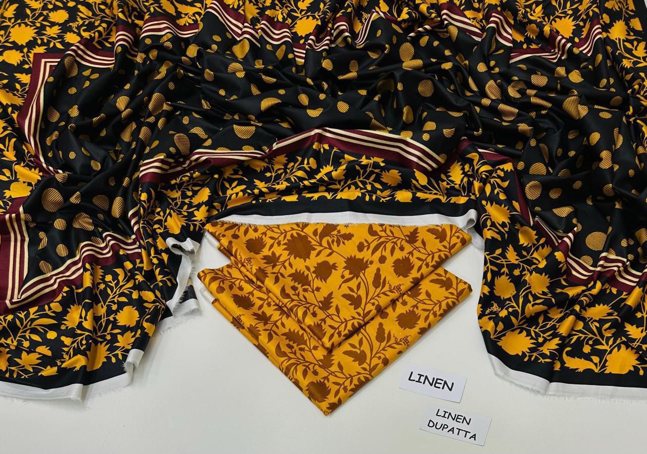 Linen Collection – 3PC Premium Suit | Maria B, Iznik, Baroque, Charizma | Waffaa Store