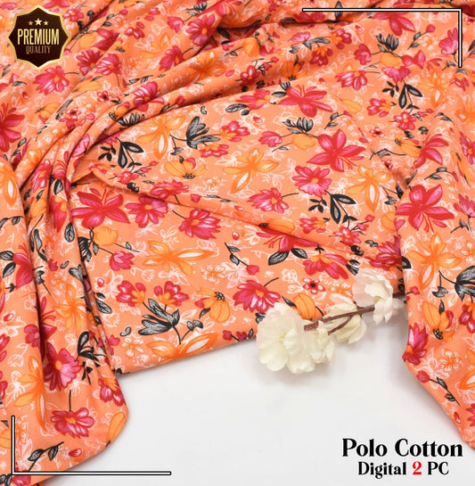 Floral Prints 2-Piece Digital Collection 2025 – Micro Polo Cotton Shirt & Trouser