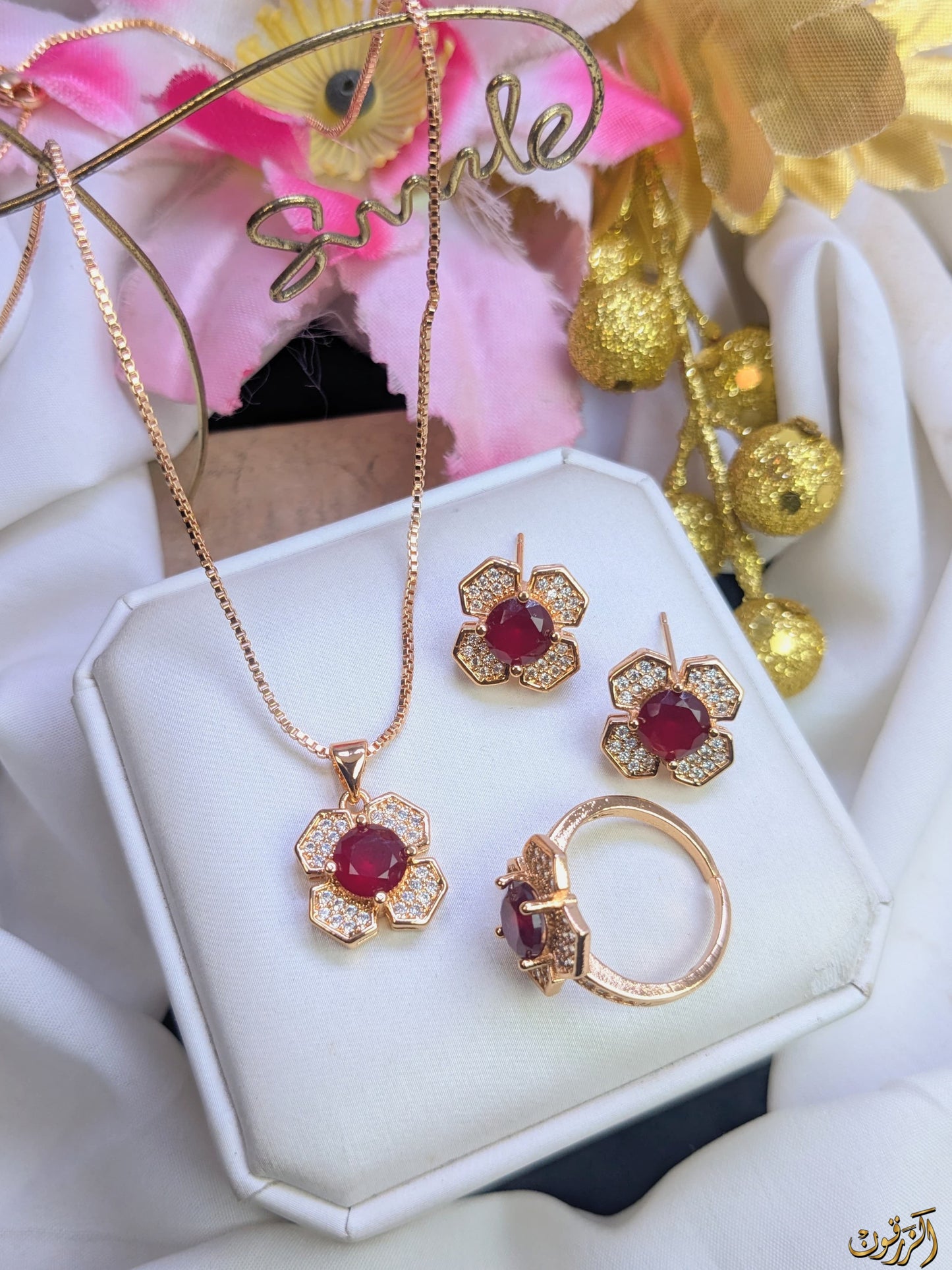 Luxury Gold Plated Locket Set (3 Pieces) – Superior Quality Jewelry Collection