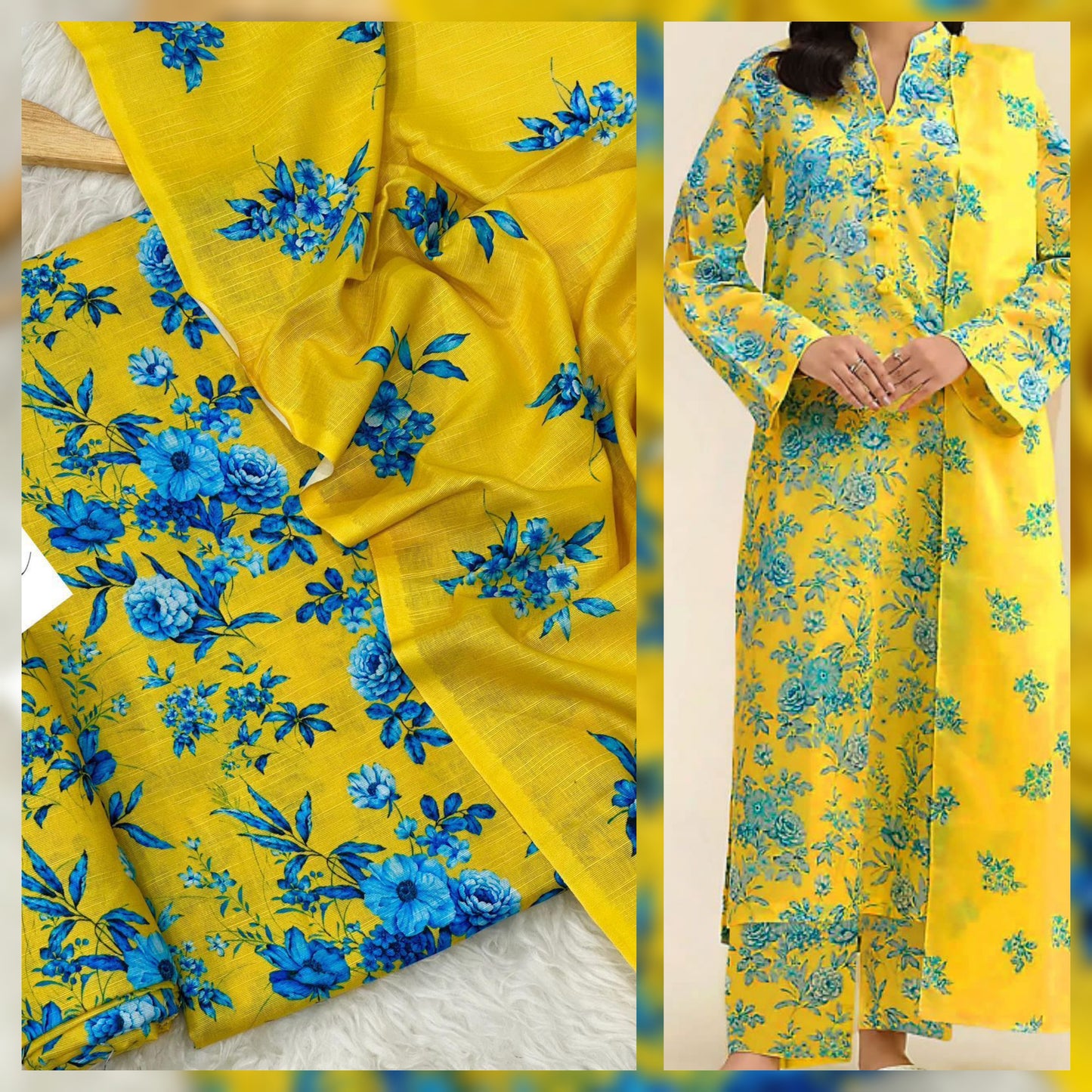 Digital Printed Khaddar 3 Piece Suit with Shawl | Fine Quality Winter Collection 2025