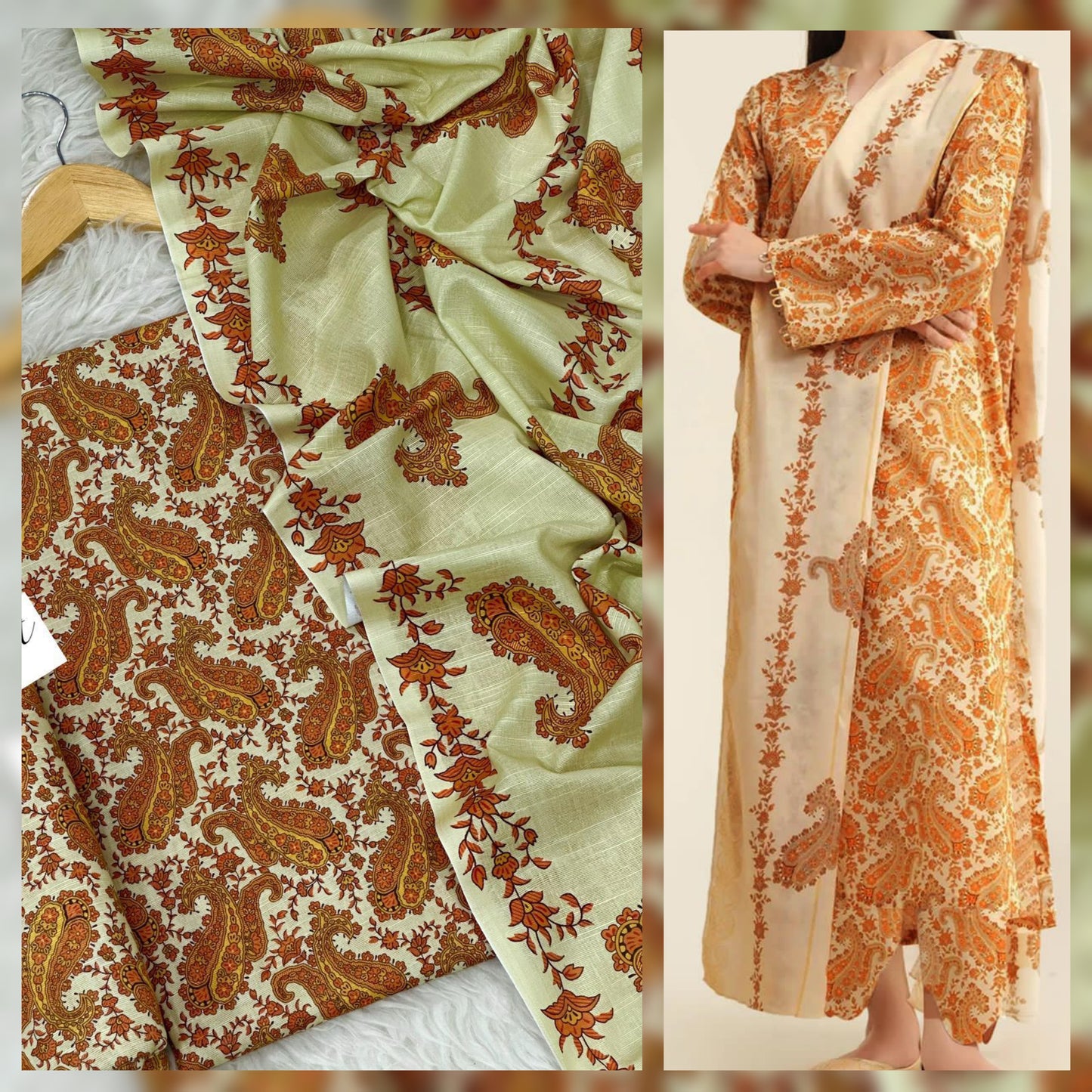 Digital Printed Khaddar 3 Piece Suit with Shawl | Fine Quality Winter Collection 2025