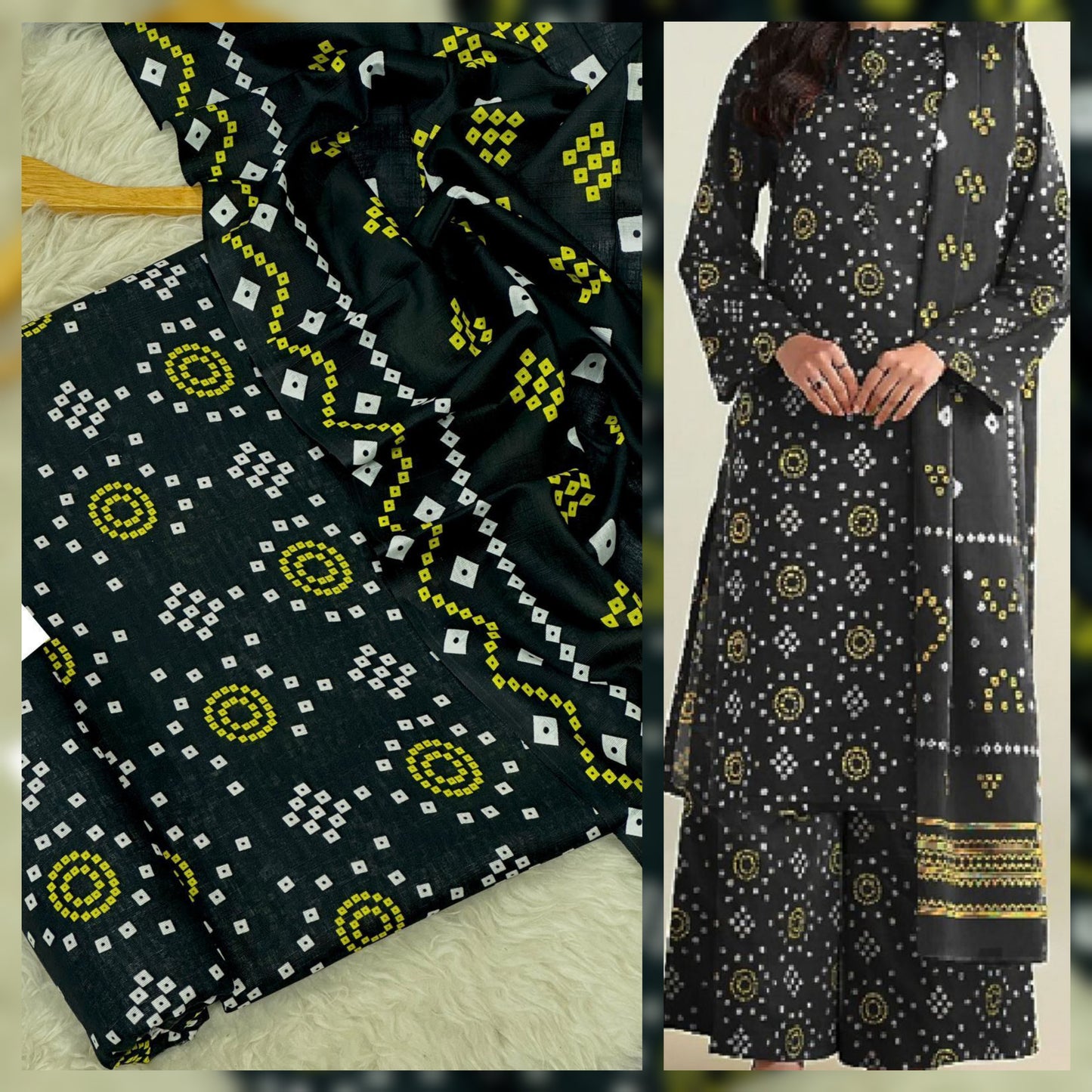 Digital Printed Khaddar 3 Piece Suit with Shawl | Fine Quality Winter Collection 2025
