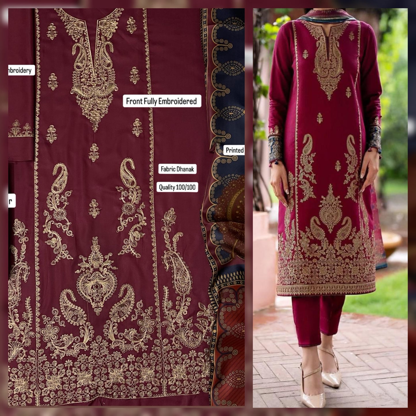 Premium Dhanak 3PC Winter Collection