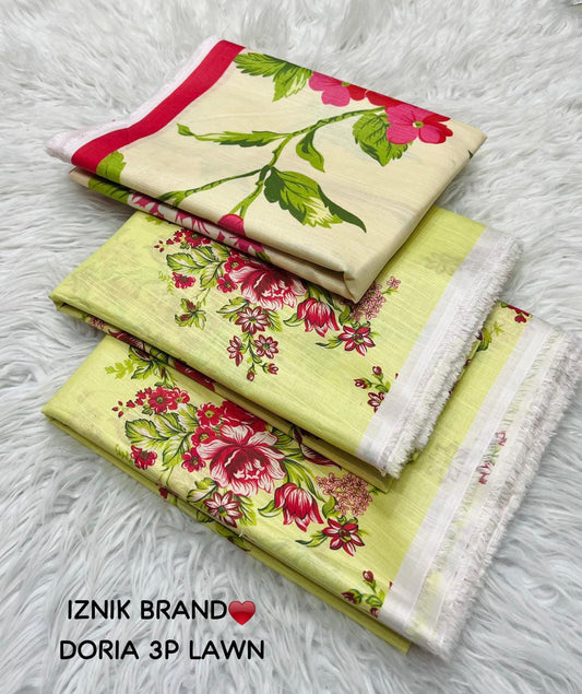 Printed Lawn Shirt, Voile Dupatta & Dyed Trouser | Premium Summer Collection
