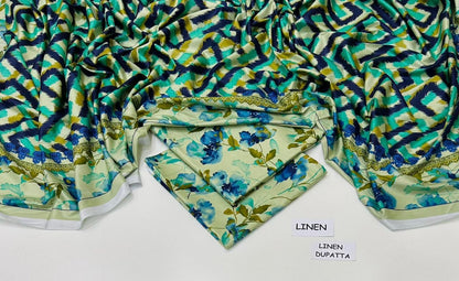 Linen Collection – 3PC Premium Suit | Maria B, Iznik, Baroque, Charizma | Waffaa Store