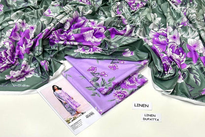 Linen Collection – 3PC Premium Suit | Maria B, Iznik, Baroque, Charizma | Waffaa Store